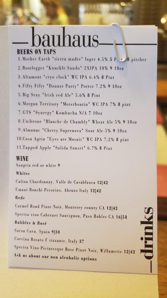 Bauhaus Menu image 2