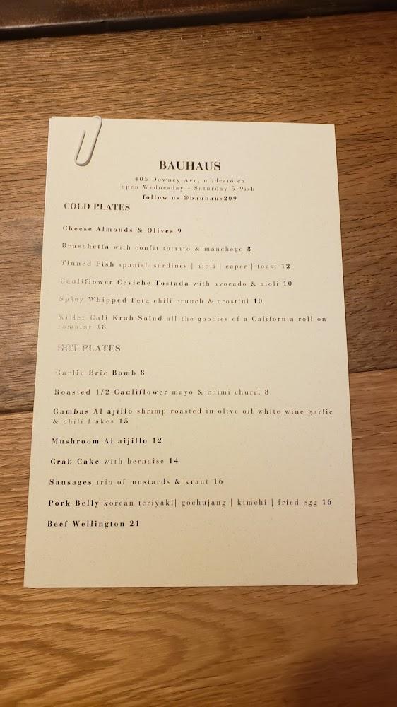 Bauhaus Menu image 3